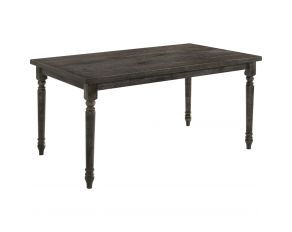 Claudia II Rectangular Dining Table in Weathered Gray