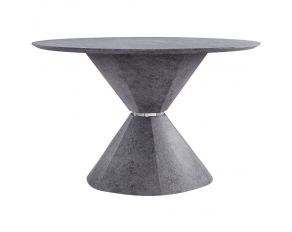 Ansonia Round Dining Table in Gray