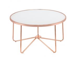 Alivia Coffee Table in Rose Gold