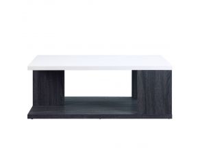 Pancho Coffee Table in Gray and White High Gloss