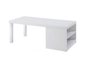 Harta Rectangular Coffee Table in White