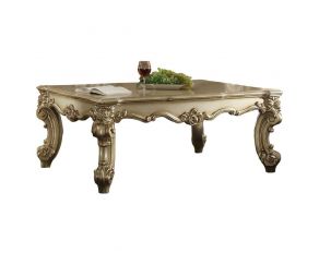 Vendome II Coffee Table in Gold Patina and Bone