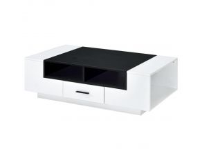 Armour Coffee Table in White and Black