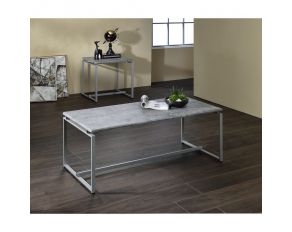 Jurgen 3 Piece Coffee Table Set in Silver