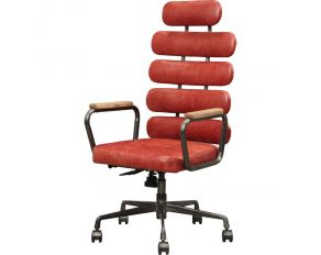 Calan Office Chair in Antique Red