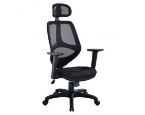 Arfon Gaming Chair in Black Finish