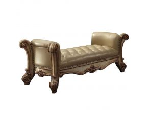 Vendome Bench in Bone and Gold Patina