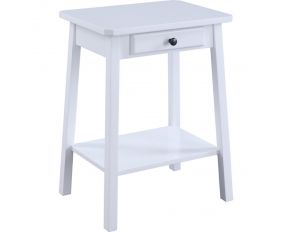 Kaife Accent Table in White Finish