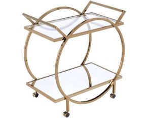 Traverse Serving Cart in Champagne