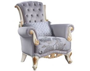 Galelvith Chair with 2 Pillows in Gray