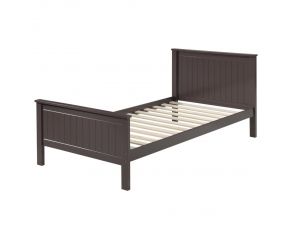 Bungalow Twin Panel Bed in Chocolate Finish