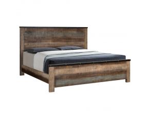 Sembene California King Panel Bed Antique Multi-Color