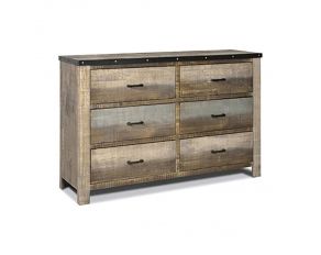 Sembene 6 Drawer Dresser in Antique Multi-Color