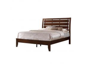 Serenity California King Panel Bed in Rich Merlot