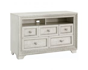 Camila Media Chest in White