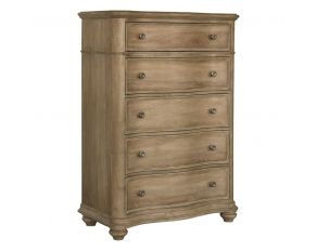 Weston Hills 5-Drawer Chest in Light Wood Finish