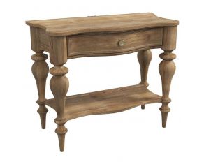 Weston Hills Bedside Table in Light Wood Finish