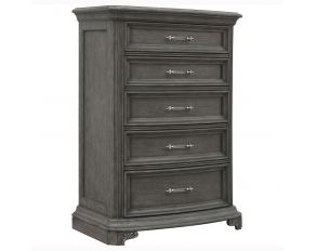 Vivian 5-Drawer Chest in Gray