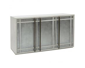 Bar Table with 3 Glass Doors in Grey