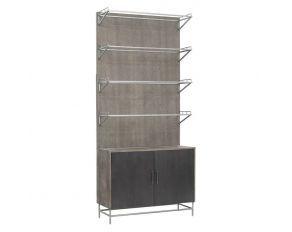 Accents 2-Door Bookcase in Medium Wood