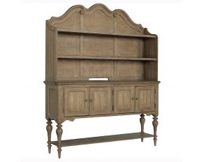 Weston Hills Sideboard with Hutch in Light Wood