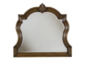 San Mateo Mirror in Rich Pecan