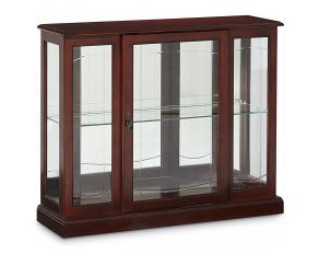 PFC Curio Console in Cherry Brown