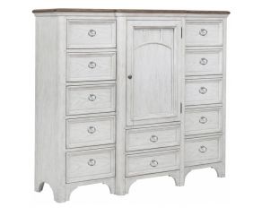 Glendale Estates Master Chest in Distressed White