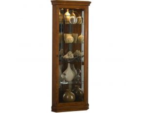 PFC Corner Curio in Golden Oak Brown