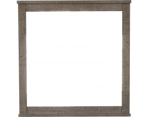 Ruff Hewn Landscape Mirror in Gray