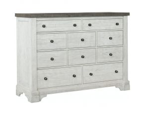 Valley Ridge 10 Drawer Dresser in White