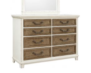 Glen Meadows Dresser in White and Brown