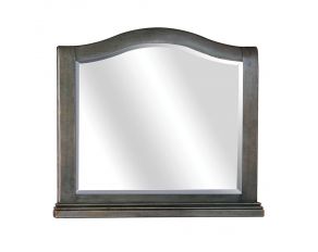 Oxford Arched Mirror in Peppercorn