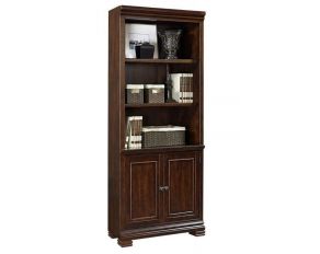 Aspen Home Weston Door Bookcase in Brown