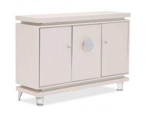 AICO Glimmering Heights Upholstered Sideboard in Ivory