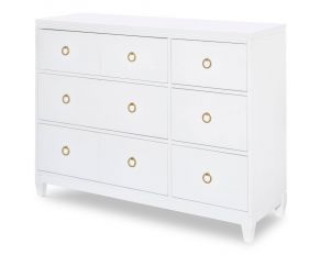 Summerland 6 Drawer Dresser in White
