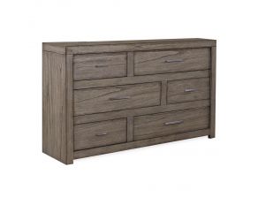 Aspen Home Modern Loft 6 Drawer Dresser in Greystone