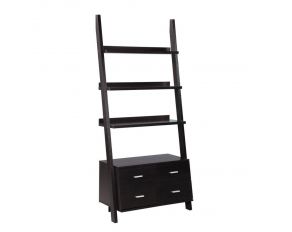 Coaster Furniture Ladder Bookcase in Cappuccino