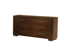 Jessica 6 Drawer Dresser in Cappuccino