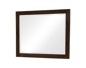 Jessica Rectangular Wall Mirror in Cappuccino