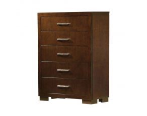 Jessica 5 Drawer Chest in Cappuccino