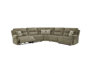 Lubec 5-Piece Power Reclining Sectional in Taupe