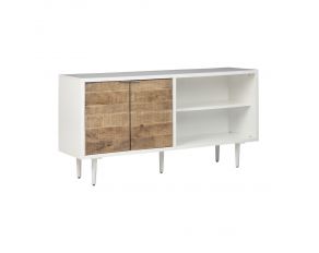 Shayland Accent Cabinet in White and Brown