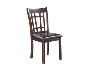 Lavon Padded Dining Side Chairs in Espresso And Black