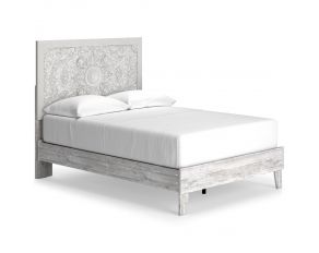 Paxberry Full Panel Platform Bed in Whitewash