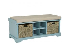 Dowdy Storage Bench in Teal