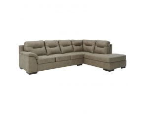 Maderla 2-Piece Sectional with RAF Chaise in Pebble