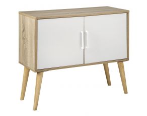 Orinfield Accent Cabinet in Natural and White