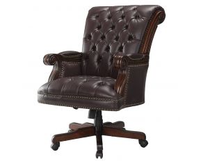 Coaster Burgundy Traditional Office Chair