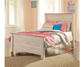 Willowton Full Panel Bed in Whitewash